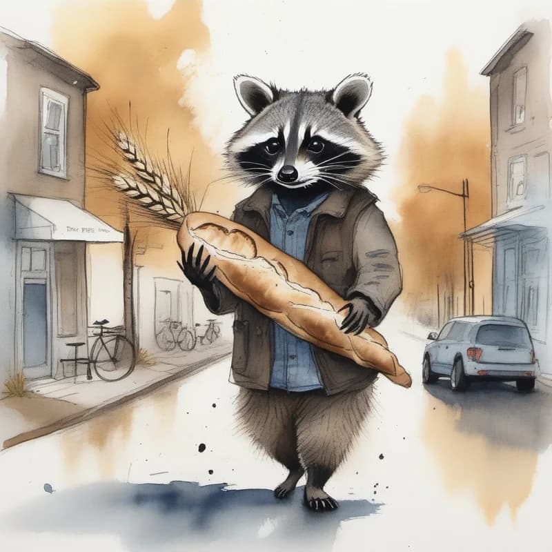 Bandit with bread